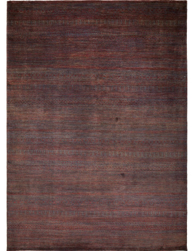 Gabbeh Fine Pakistan verde oliva scuro e verde oliva scuro 253x351