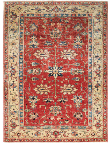 Kazak Fine Pakistan marrone rosato e grano 178x237
