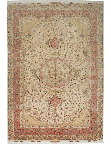 Tabriz 70 Raj Persia marrone rosato e marrone sella 248x363