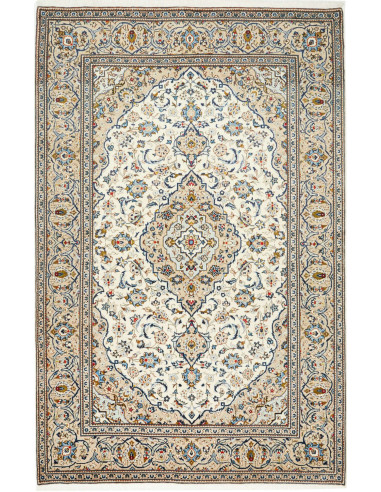 Kashan Persia grigio chiaro e terra di siena 200x305