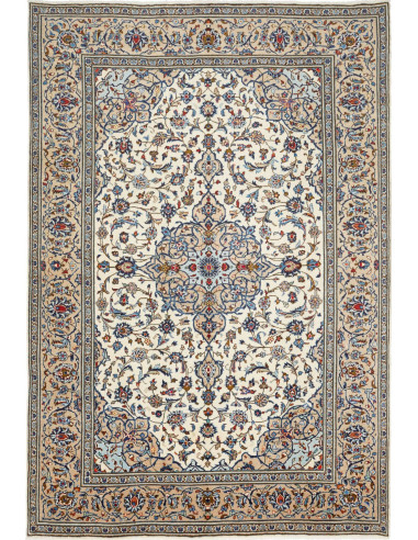 Kashan Persia argento e verde oliva scuro 200x295