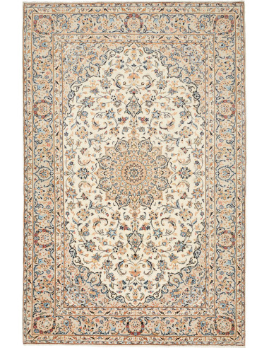 Kashan Persia grigio chiaro e grigio chiaro 200x304