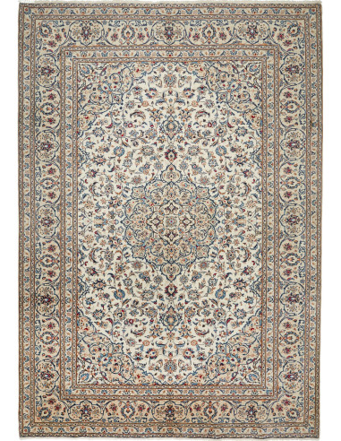 Kashan Persia argento e marrone sella 243x346