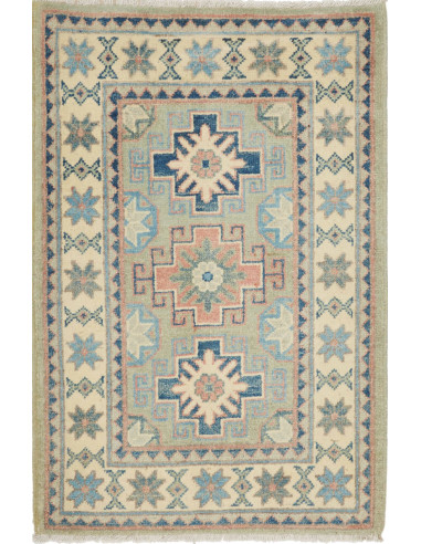 Kazak Pakistan abbronzatura e grigio tenue 62x92