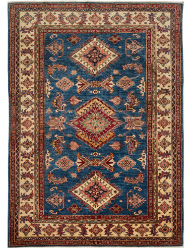 Kazak Fine Pakistan grigio ardesia scuro e abbronzatura 172x243