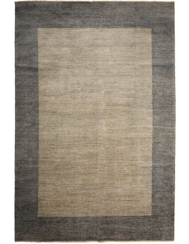 Gabbeh Moderno Pakistan grigio e verde oliva scuro 196x295