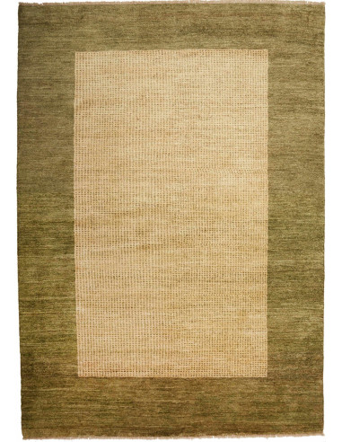 Gabbeh Moderno Pakistan kaki scuro e terra di siena 168x235