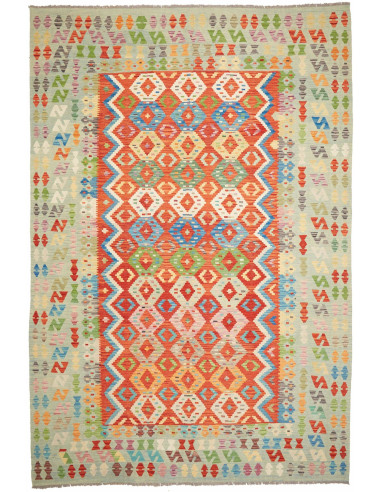 Kilim Pakistan abbronzatura e cioccolato 251x353