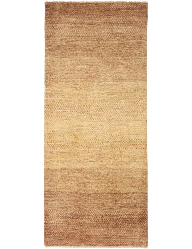 Gabbeh Moderno Pakistan kaki scuro e beige 83x197
