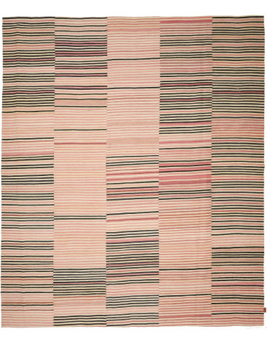 Kilim Persia abbronzatura e grigio ardesia scuro 252x300
