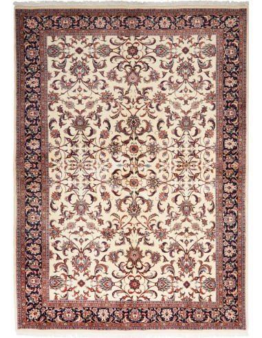 Bidjar Con Seta Persia argento e terra di siena 170x241
