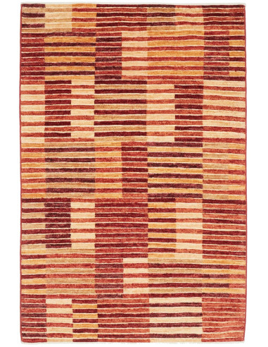 Stripes Moderno Pakistan terra di siena e grano 124x184