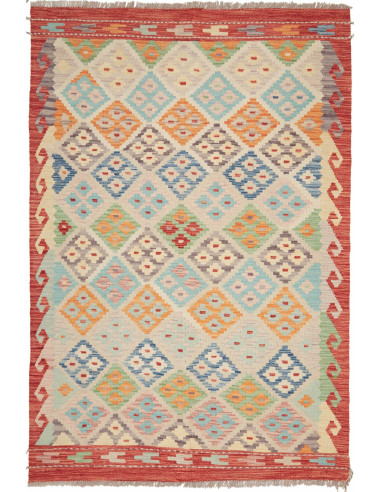 Kilim Pakistan abbronzatura e terra di siena 127x181