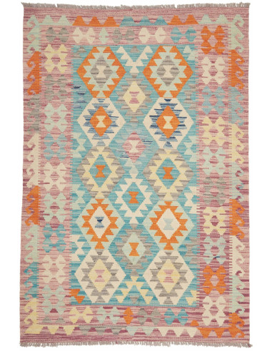 Kilim Pakistan grigio scuro e grigio ardesia chiaro 127x178