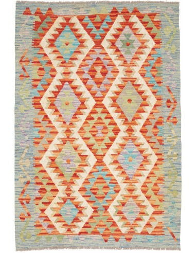 Kilim Pakistan abbronzatura e marrone 100x157