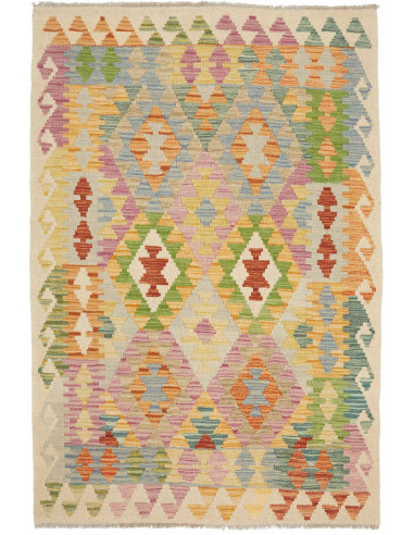Kilim Pakistan abbronzatura e terra di siena 99x150