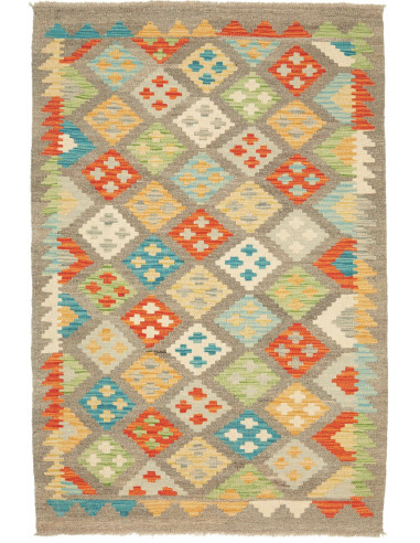 Kilim Pakistan abbronzatura e cioccolato 94x150
