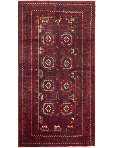 Baluch Persia grigio ardesia scuro e grano 107x202