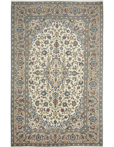 Kashan Persia grigio scuro e verde oliva scuro 193x310