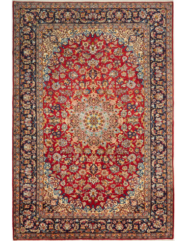 Nadjafabad Persia terra di siena e grigio ardesia scuro 215x316