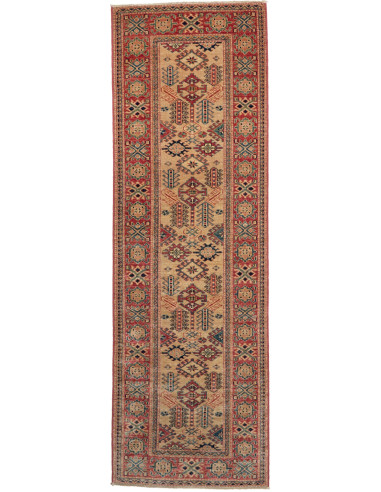 Kazak Fine Pakistan terra di siena e rosso indiano 76x244
