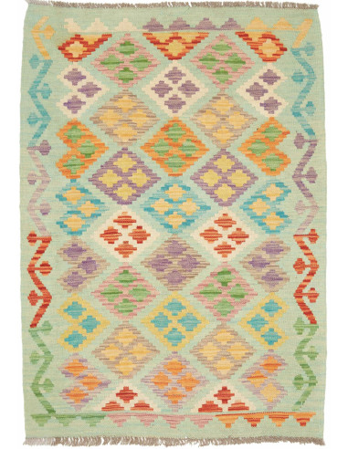 Kilim Pakistan abbronzatura e argento 103x147