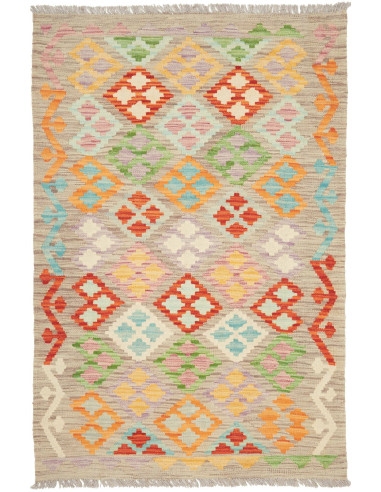 Kilim Pakistan abbronzatura e cioccolato 102x153