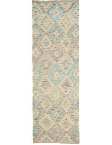 Kilim Pakistan argento e grigio ardesia chiaro 81x243