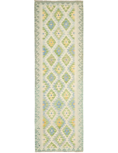 Kilim Pakistan argento e grigio chiaro 78x244