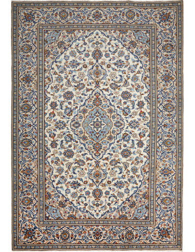 Kashan Persia argento e verde oliva scuro 240x351
