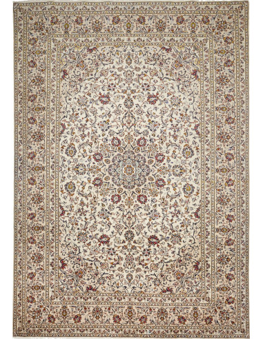 Kashan Persia argento e verde oliva scuro 248x358