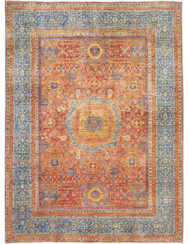 Mamlouk Pakistan marrone rosato e grigio tenue 151x206