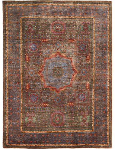 Mamlouk Pakistan verde oliva scuro e grano 175x236