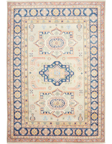 Kazak Pakistan grigio chiaro e grigio tenue 167x240