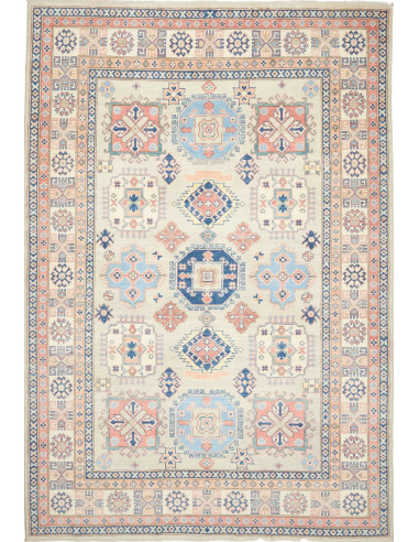 Kazak Pakistan grigio chiaro e grigio ardesia chiaro 203x294