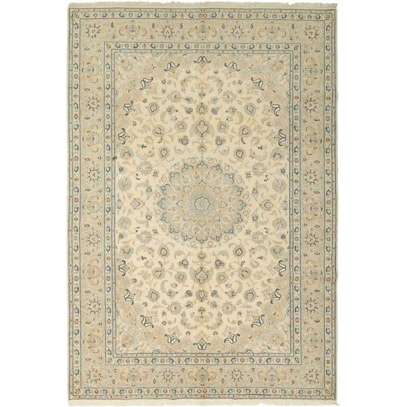 tappeto persia nain fine con seta cm 196x293 