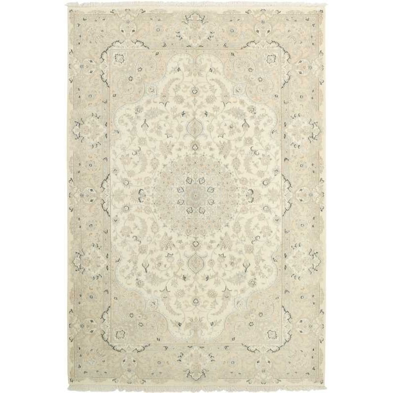 tappeto persia nain fine con seta cm 204x303 