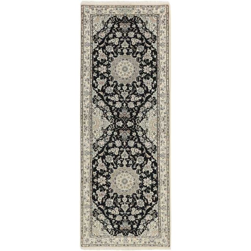 tappeto persia nain extra fine seta cm 72x193 