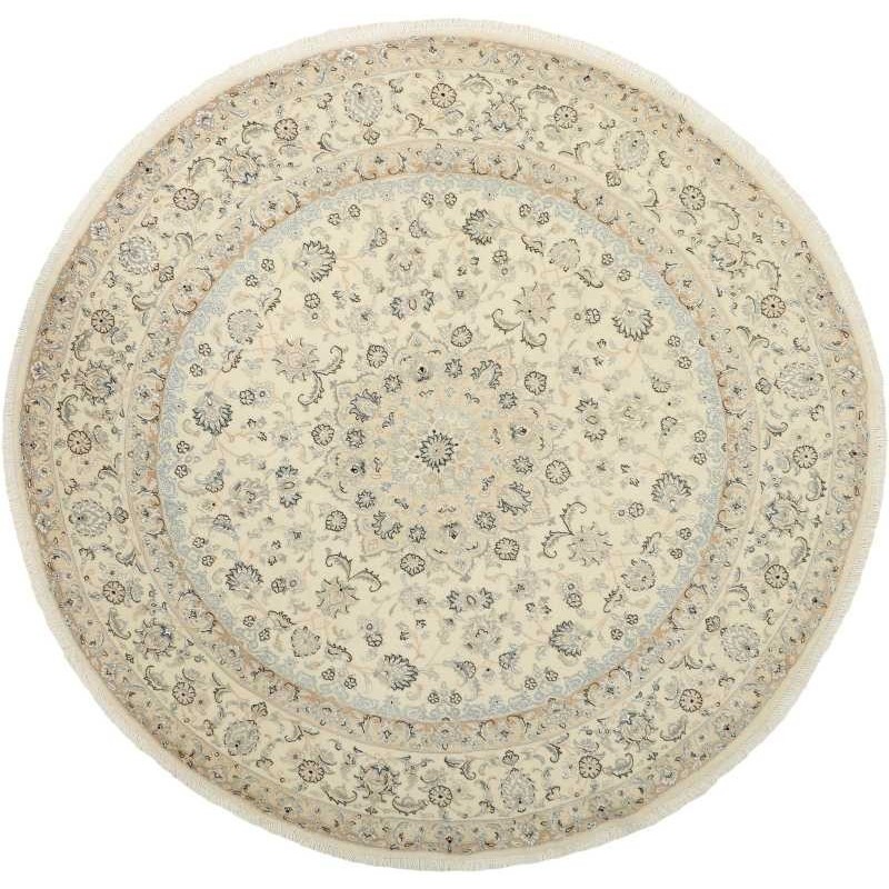 tappeto persia nain fine con seta cm 261x261 