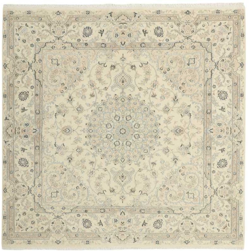 tappeto persia nain fine con seta cm 200x206 
