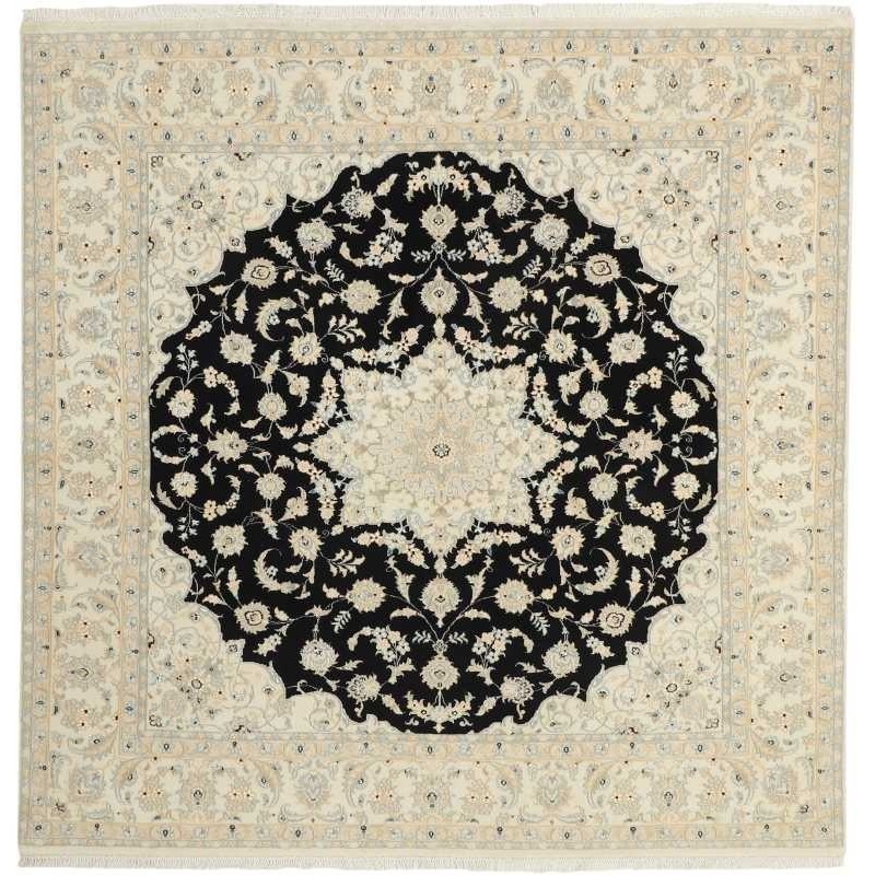 tappeto persia nain fine con seta cm 196x208 