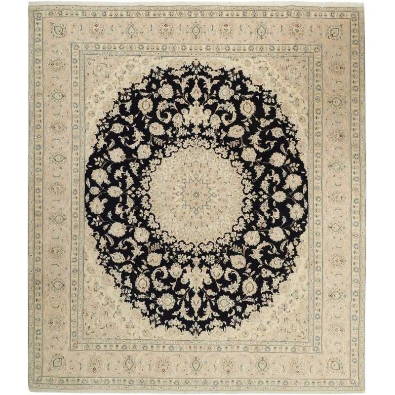 tappeto persia nain fine con seta cm 248x298 