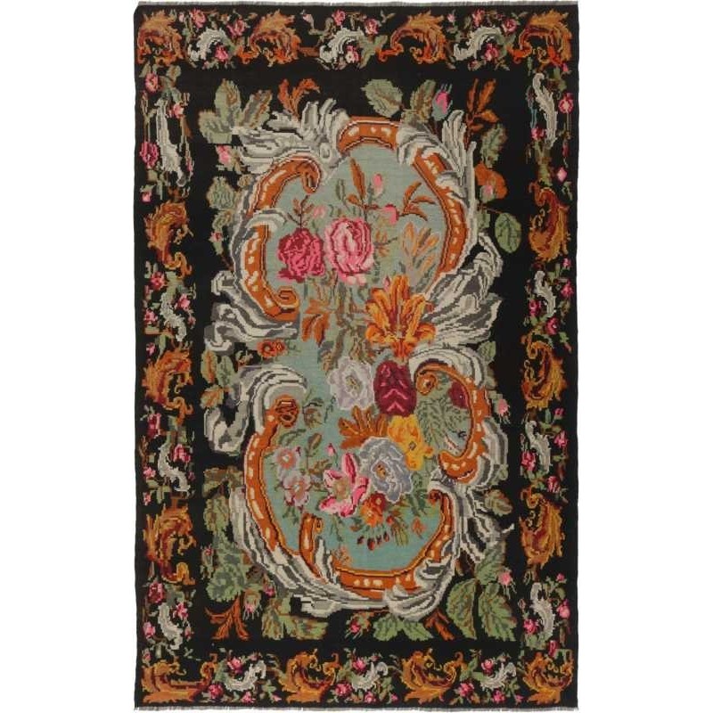 tappeto moldavia rose kelim old cm 193x300 