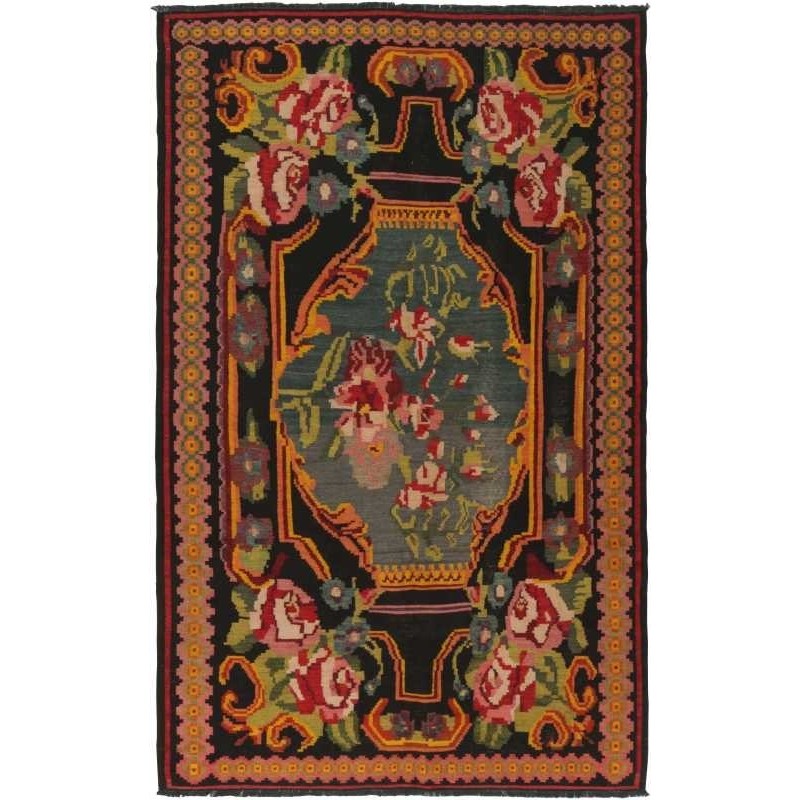 tappeto moldavia rose kelim old cm 162x257 