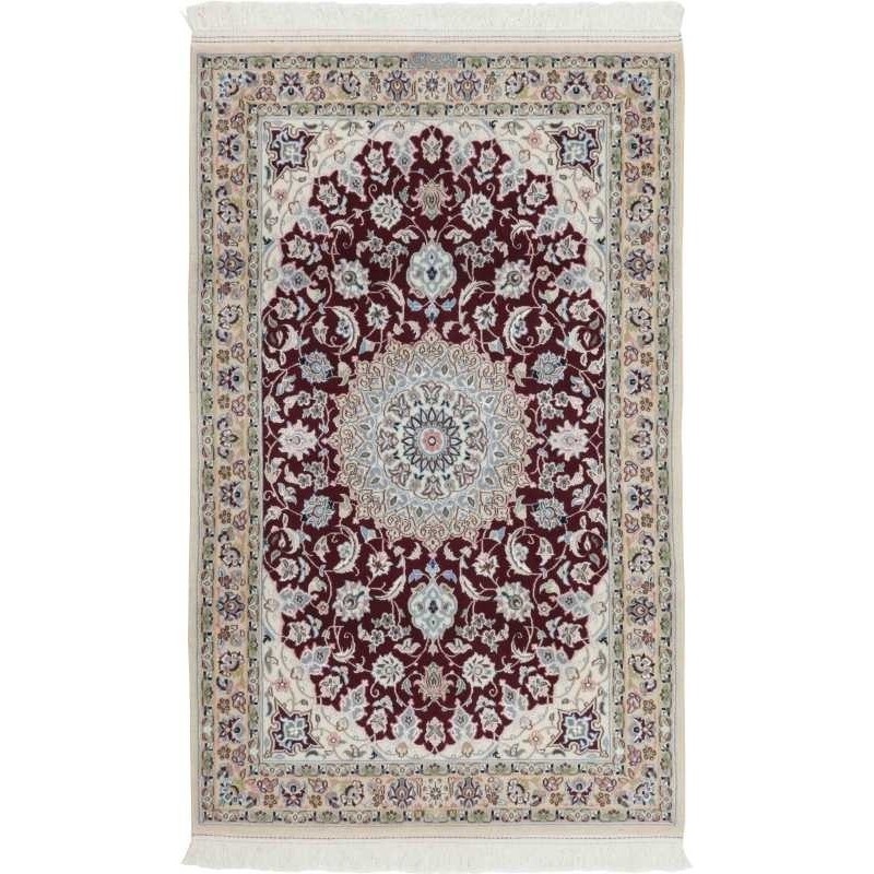 tappeto persia nain fine con seta cm 115x182 