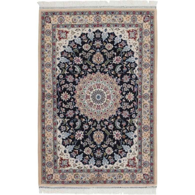 tappeto persia nain fine con seta cm 120x175 