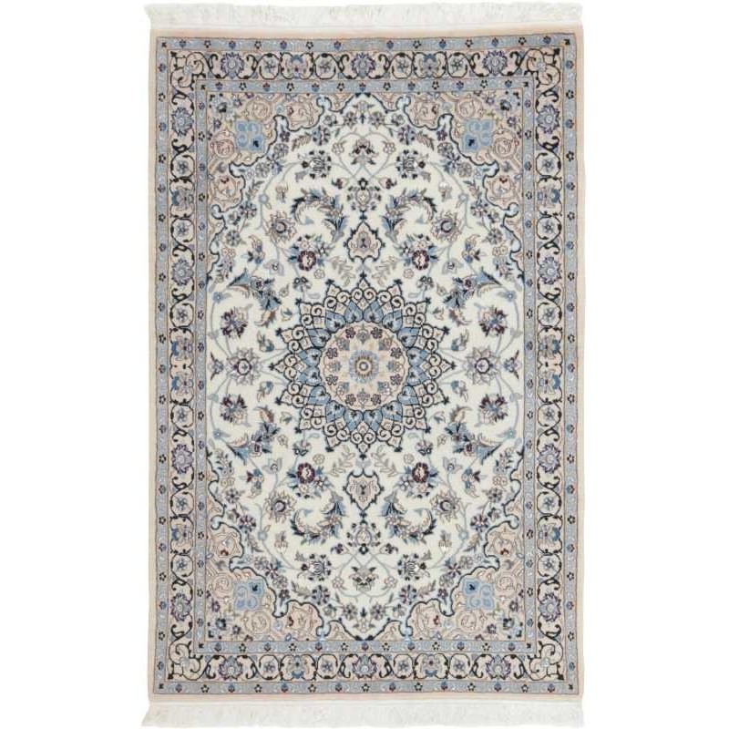 tappeto persia nain fine con seta cm 115x175 