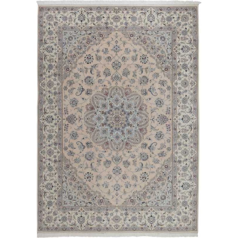 tappeto persia nain fine con seta cm 253x350 