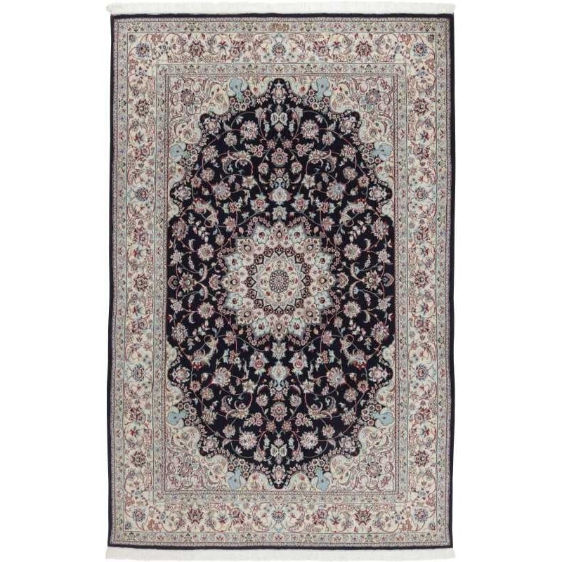 tappeto persia nain fine con seta cm 193x300 