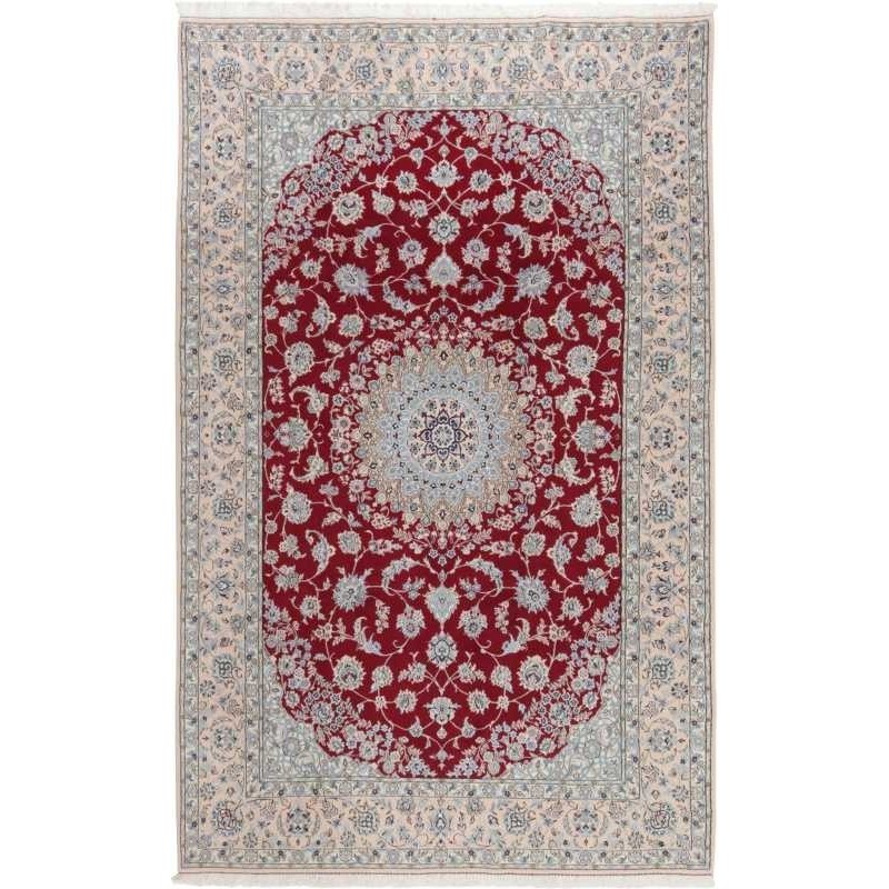tappeto persia nain fine con seta cm 200x317 